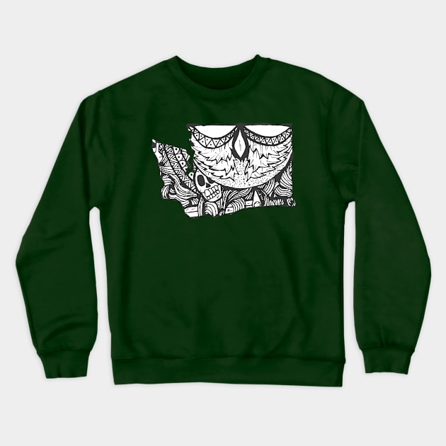 Pacific Northwest Crewneck Sweatshirt by happysquatch